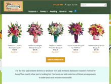 Tablet Screenshot of flowersbylaney.com
